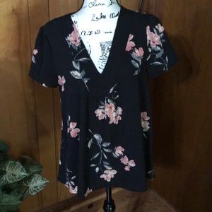 Spade & Heart Crepe Overblouse